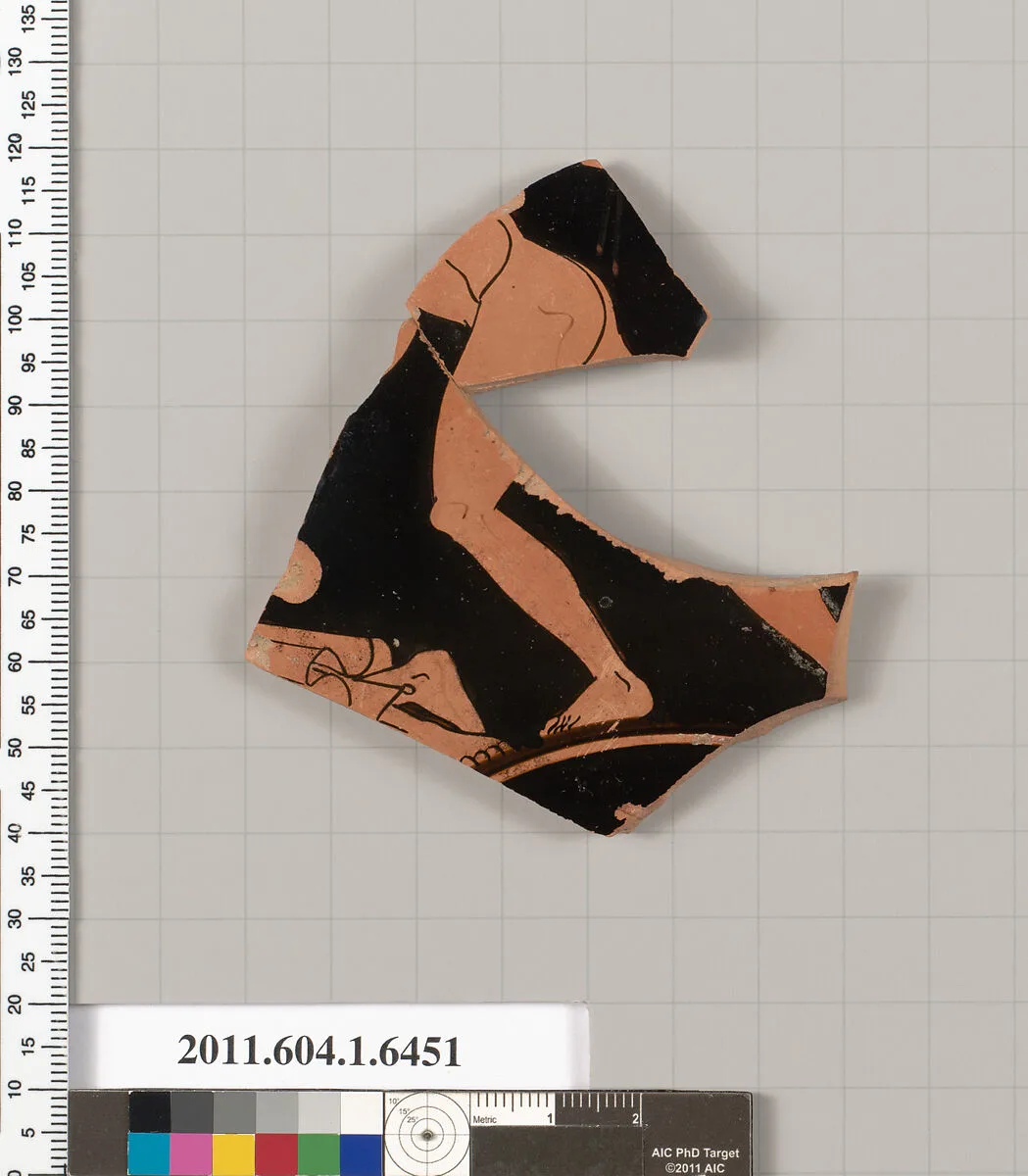 Terracotta fragment of a kylix (drinking cup) — Unknown