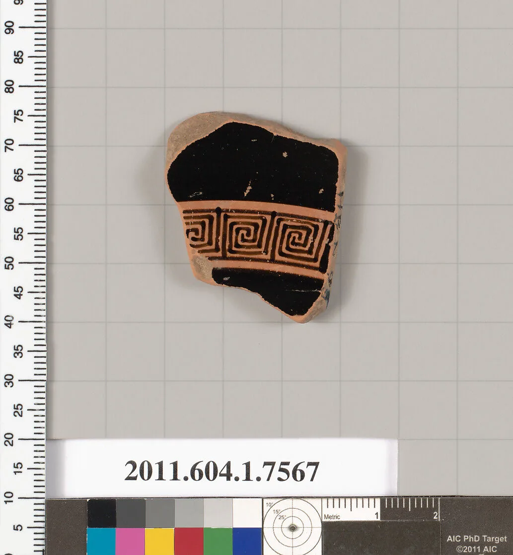 Terracotta fragment of a kylix (drinking cup) — Unknown