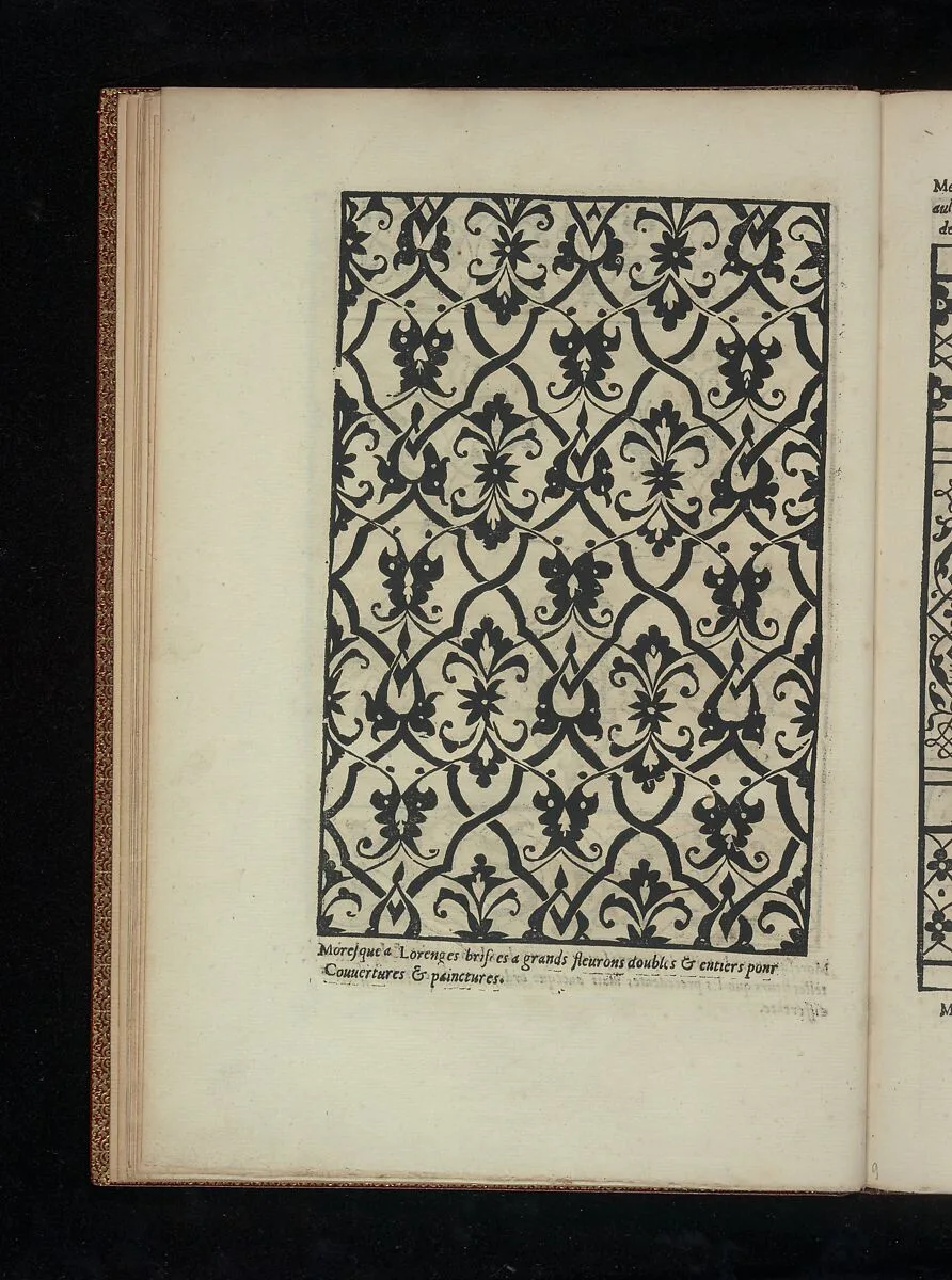 Livre de Moresques, page 5 (verso) — Cornelis Bos|Hiérosme de Gormont|Francesco di Pellegrino