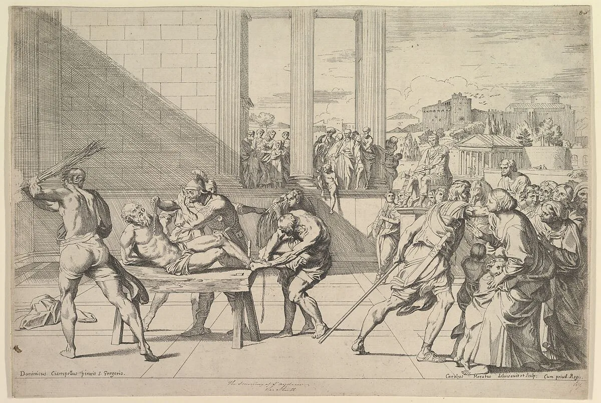 The Martyrdom of Saint Andrew — Carlo Maratti|Domenichino (Domenico Zampieri)
