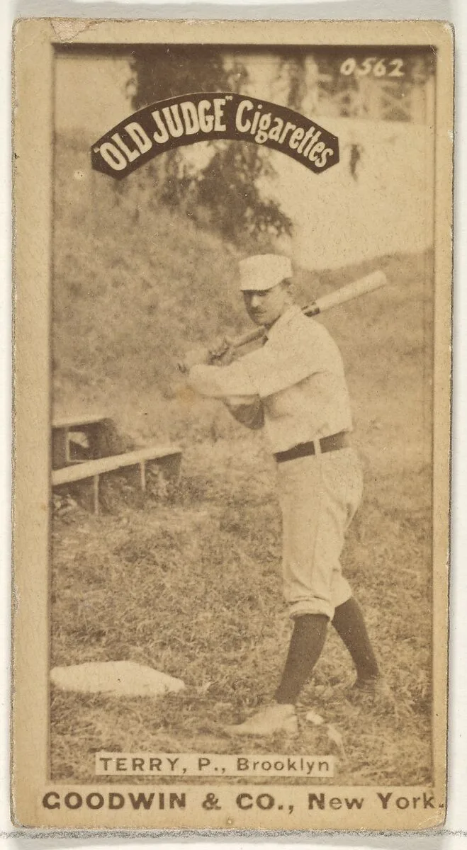 Terry, Pitcher, Brooklyn, from the Old Judge series (N172) for Old Judge Cigarettes — Goodwin & Company
