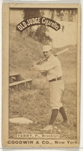Terry, Pitcher, Brooklyn, from the Old Judge series (N172) for Old Judge Cigarettes