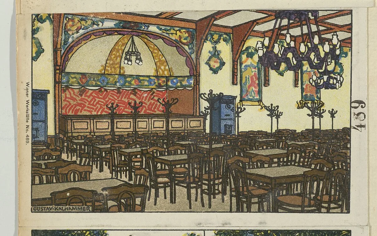 Hütteldorf Brewery, A. Brusatti — Gustav Kalhammer|Wiener Werkstätte