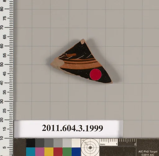 Terracotta fragment of a kylix (drinking cup)