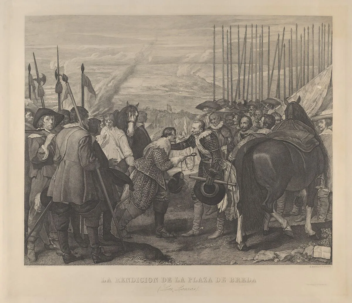 The Surrender at Breda or 'Las Lanzas' (The Lances), after Velázquez — Bartolomé Maura|Velázquez (Diego Rodríguez de Silva y Velázquez)