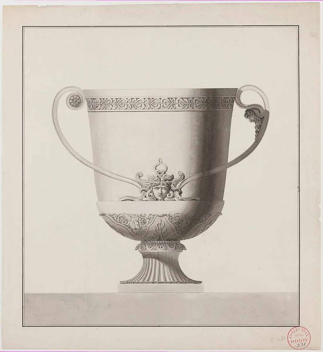 Design for a Wine Cooler — Henri Auguste|Jean Guillaume Moitte