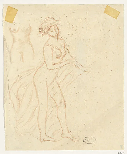 Female Nude with Drapery — Aristide Maillol