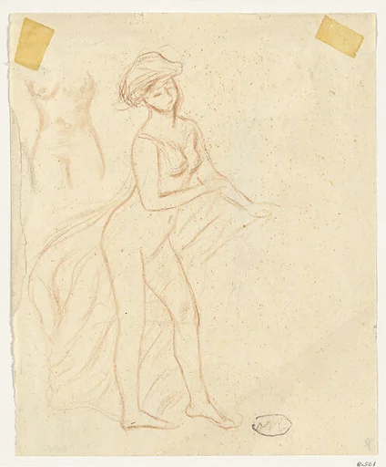 Female Nude with Drapery