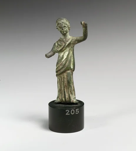Bronze statuette of a goddess