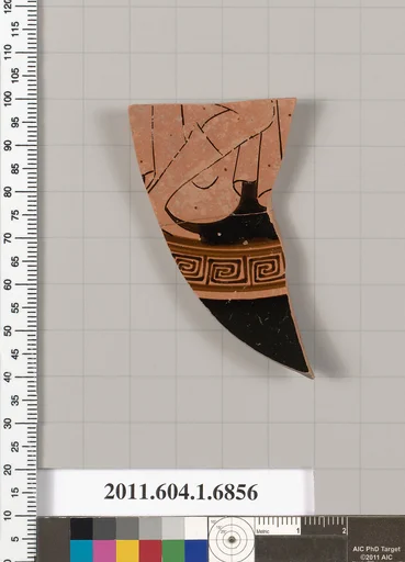 Terracotta fragment of a kylix (drinking cup)