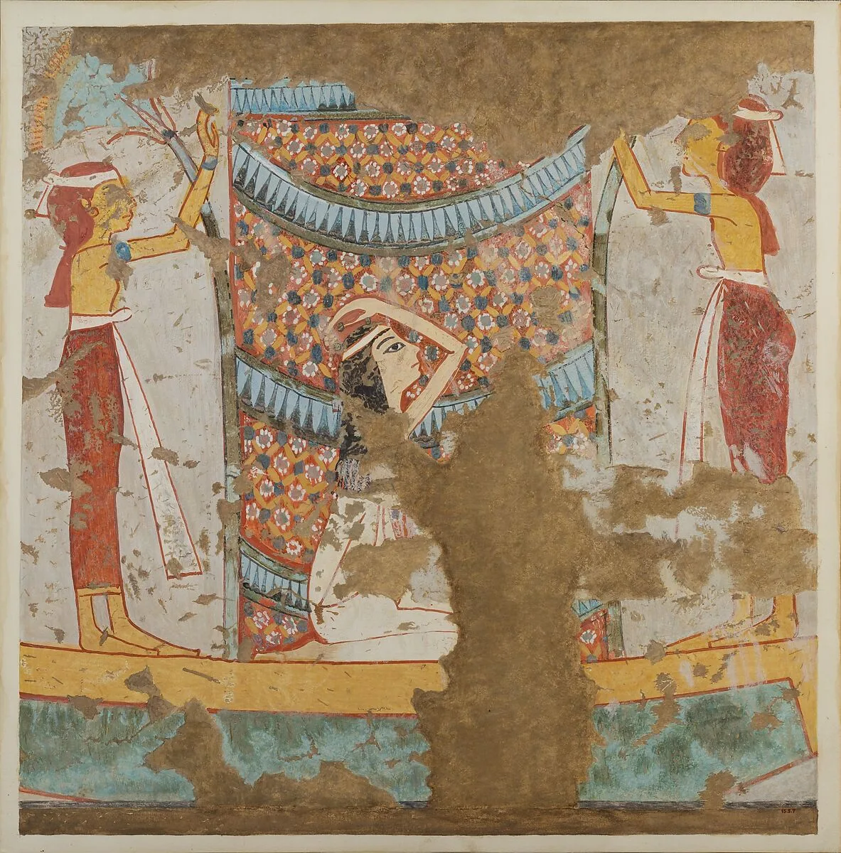 Funeral Boat, Tomb of Haremhab — Norman de Garis Davies