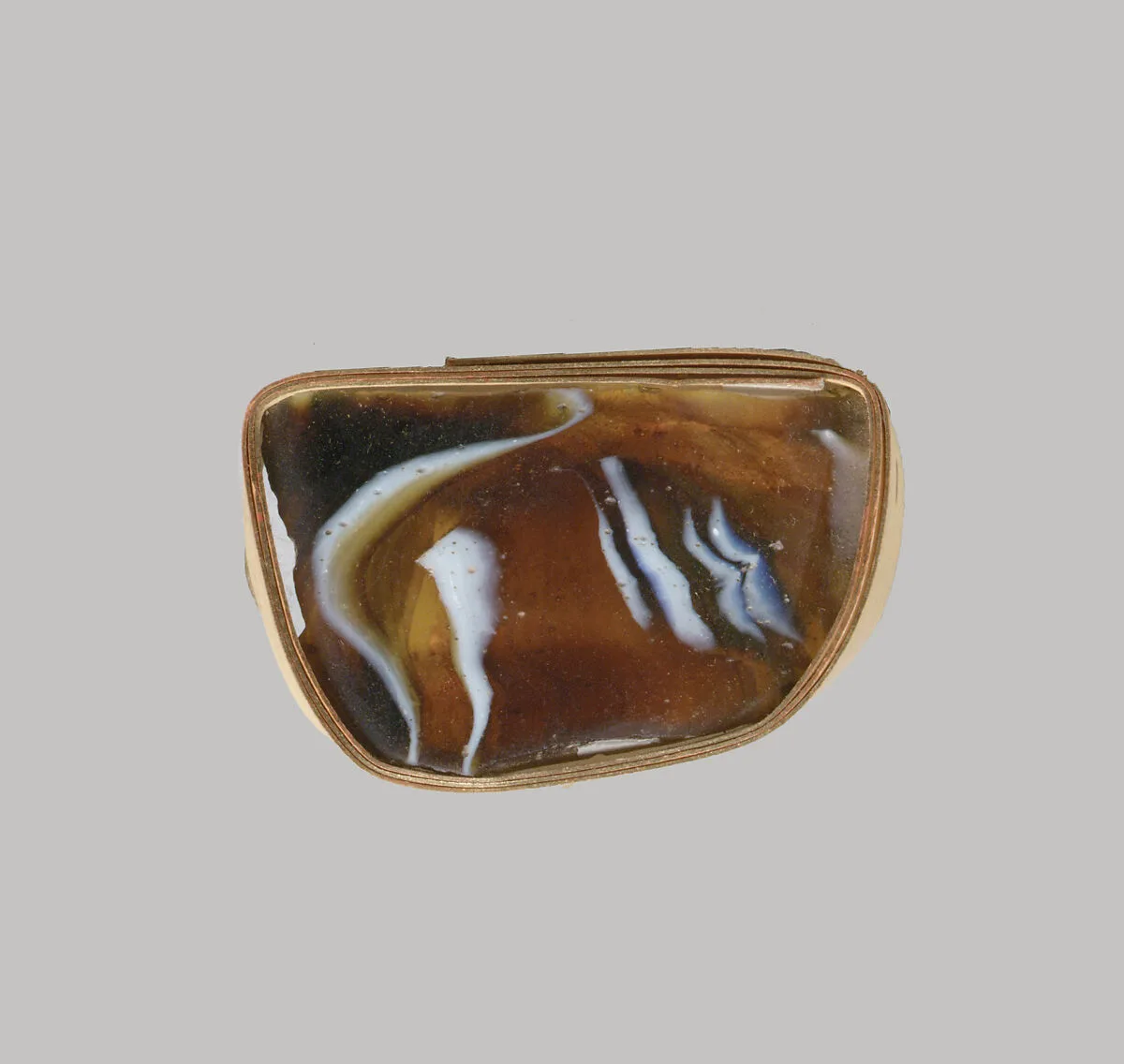 Glass mosaic ribbed bowl fragment — Unknown