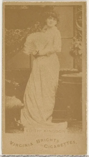 Edith Kingdon, from the Actors and Actresses series (N45, Type 1) for Virginia Brights Cigarettes