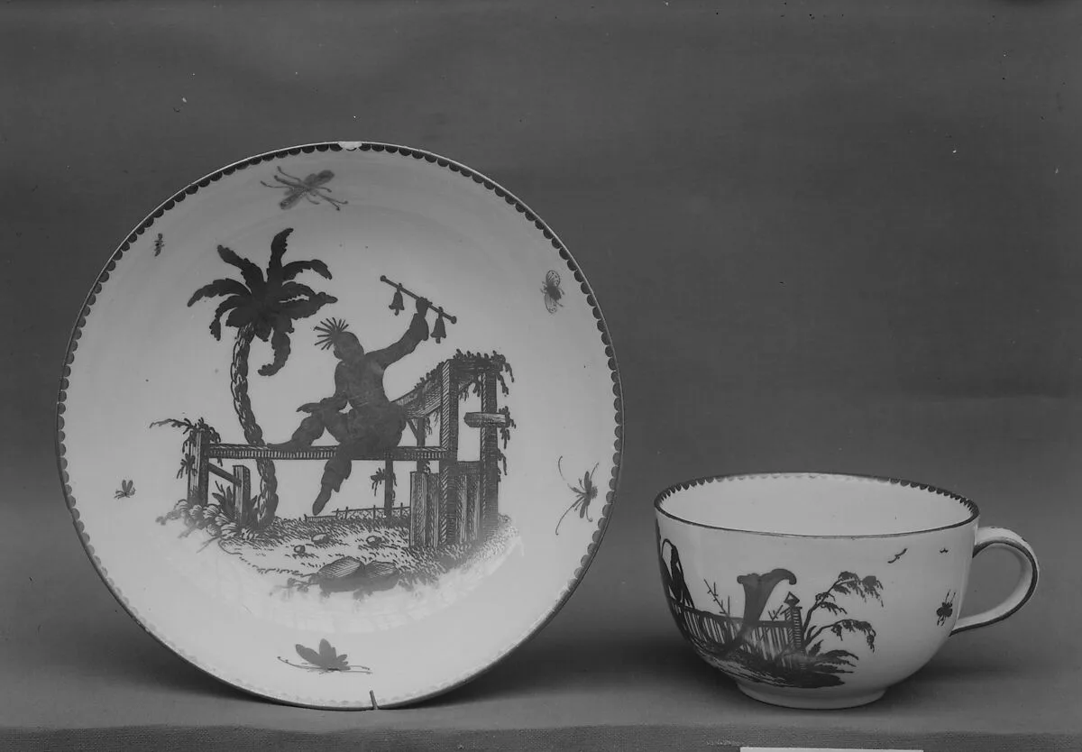 Cup and saucer — Frankenthal Porcelain Manufactory|Karl Theodor period