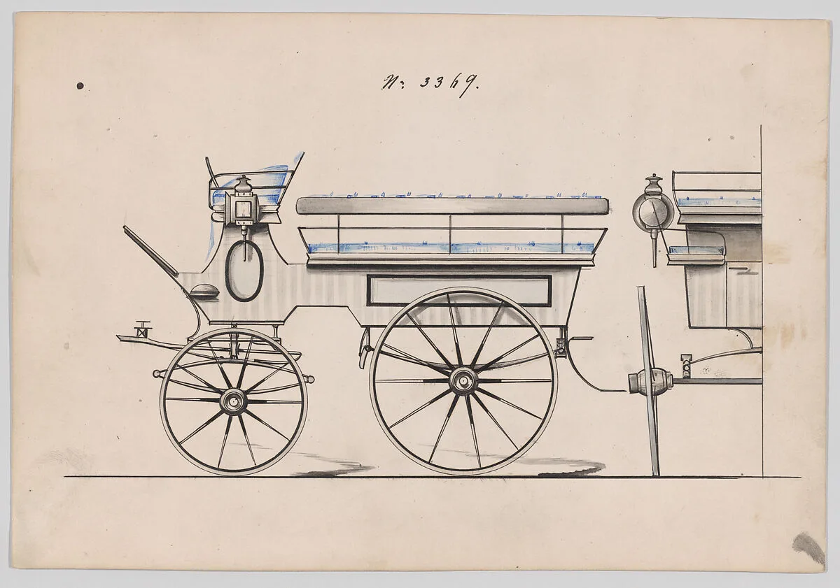 Design for Wagonette, no. 3369 — Brewster & Co.