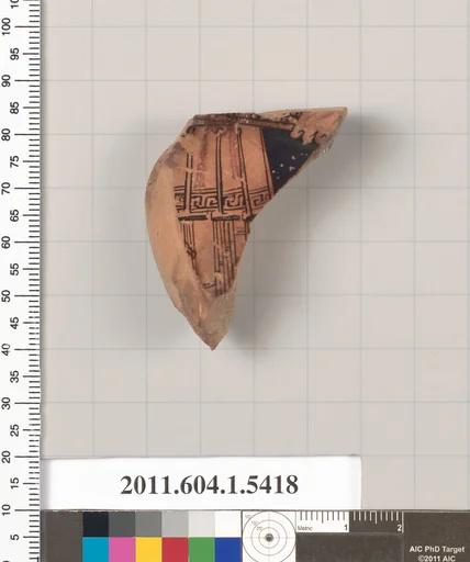 Terracotta fragment of a kylix (drinking cup)