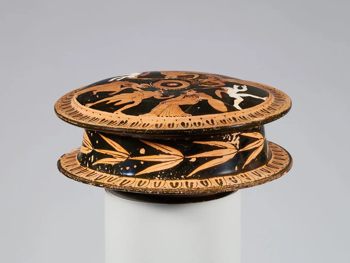 Terracotta pyxis (box) — Unknown