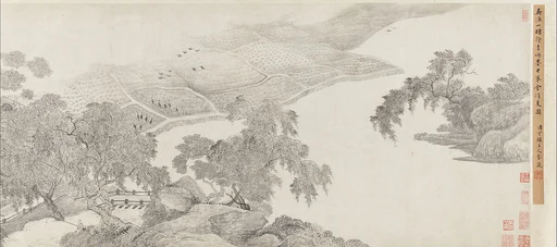 清 吳歷 墨井草堂消夏圖 卷|Whiling Away the Summer at the Ink-Well Thatched Hut