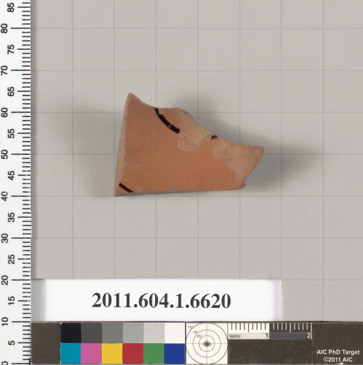 Terracotta fragment of a kylix (drinking cup)
