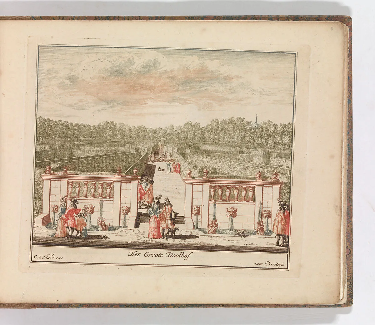 'Het Groote Doolhof', in: Tooneel Der Voornaamste Nederlands Huizen, En Lust Hoven, Naar T Leven Afgebeeld — Carel Allard|Lorenz Scherm