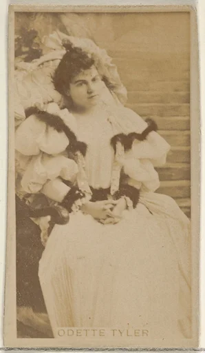 Odette Tyler, from the Actors and Actresses series (N45, Type 8) for Virginia Brights Cigarettes