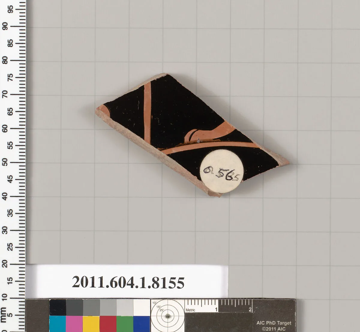 Terracotta fragment of a kylix (drinking cup) — Unknown