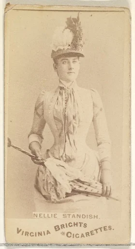 Nellie Standish, from the Actors and Actresses series (N45, Type 1) for Virginia Brights Cigarettes