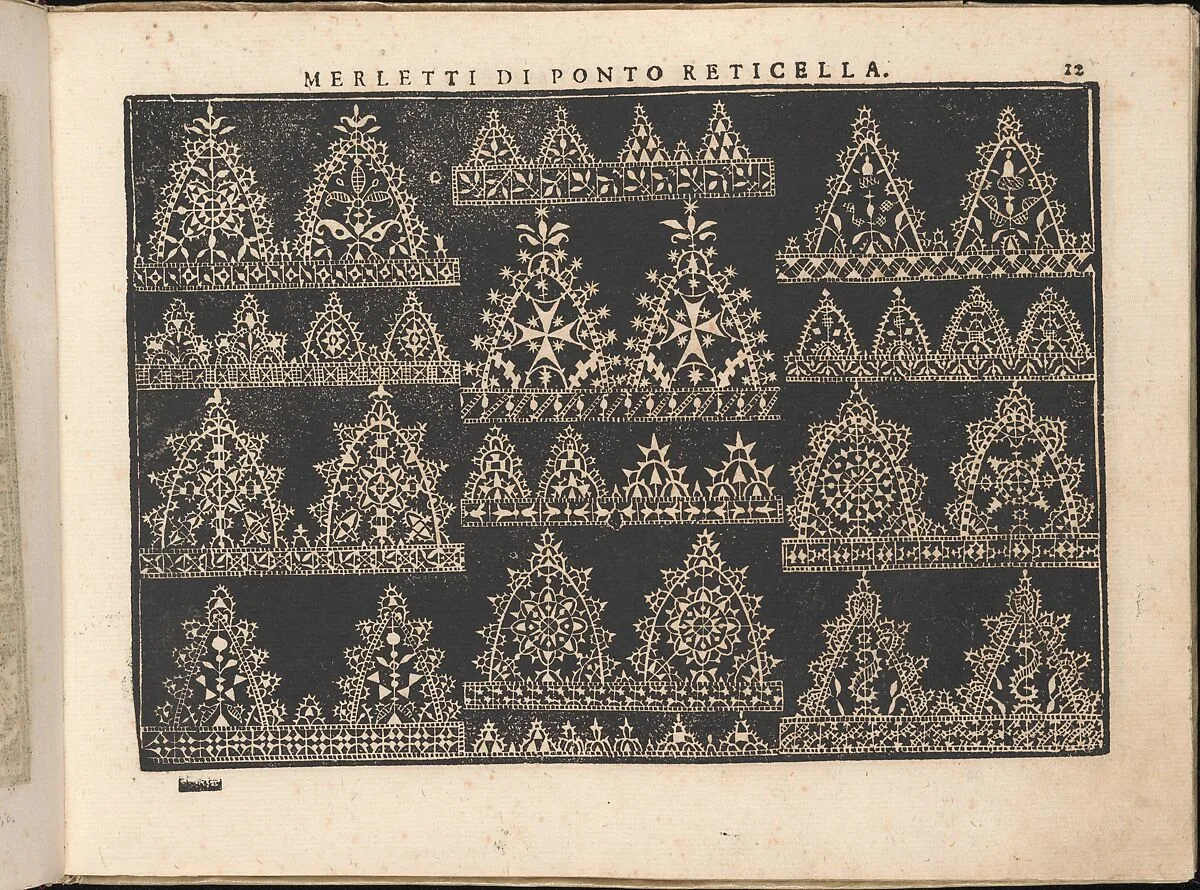 Fiore D'Ogni Virtu Per le Nobili Et Honeste Matrone, page 12 (recto) — Isabella Catanea Parasole|Antonio Fachetti