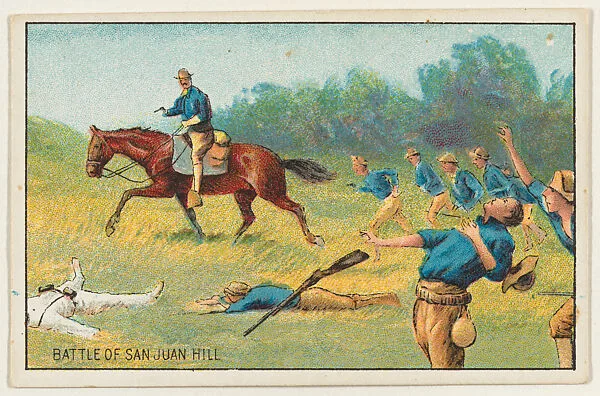 Battle of San Juan Hill, from the "Historical Events" series (T70), issued with Just Suits Cut Plug Tobacco — Unknown