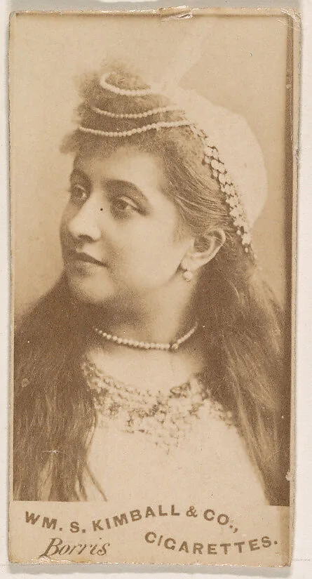 Miss Borris, from the Actresses series (N203) issued by Wm. S. Kimball & Co. — William S. Kimball & Company