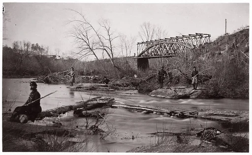 [Orange and Alexandria Rail Road Bridge Across, Bull Run, Virginia]