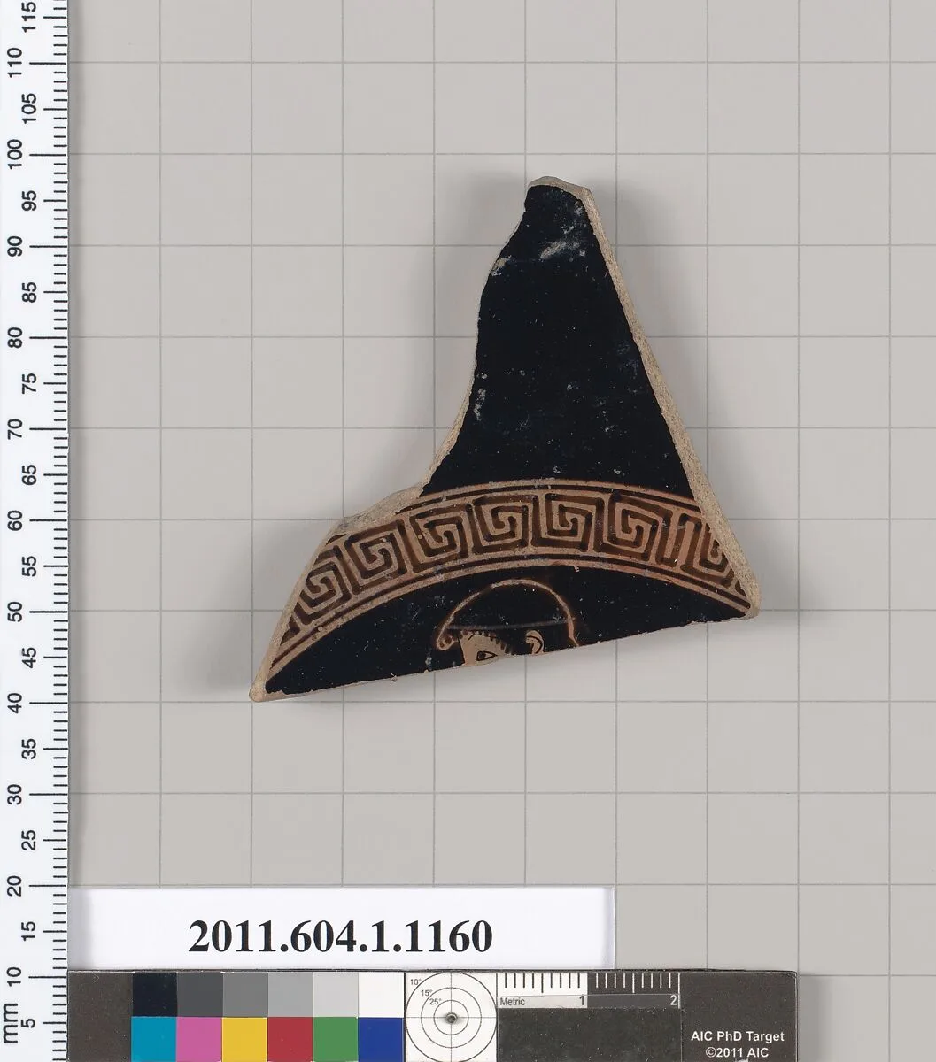 Terracotta fragment of a kylix (drinking cup) — Unknown