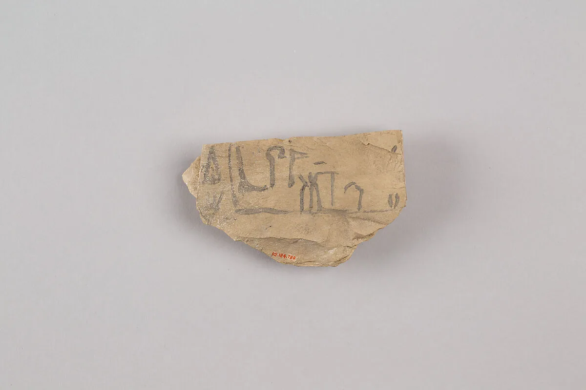 Hieroglyph ostracon — Unknown