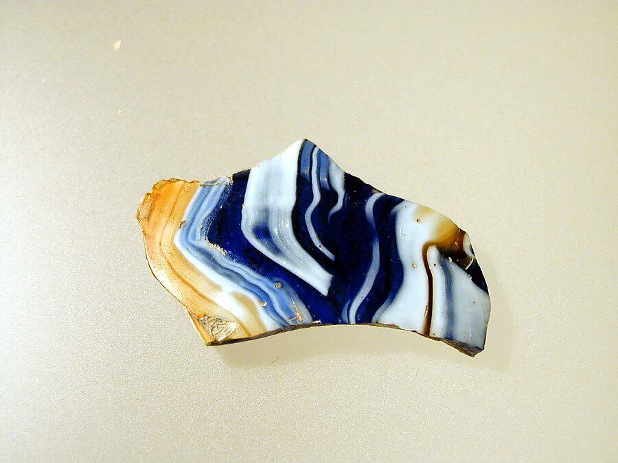 Glass mosaic bowl fragment — Unknown