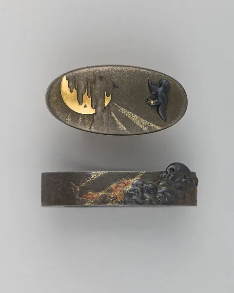 Sword-Hilt Collar and Pommel (Fuchigashira) — Unknown