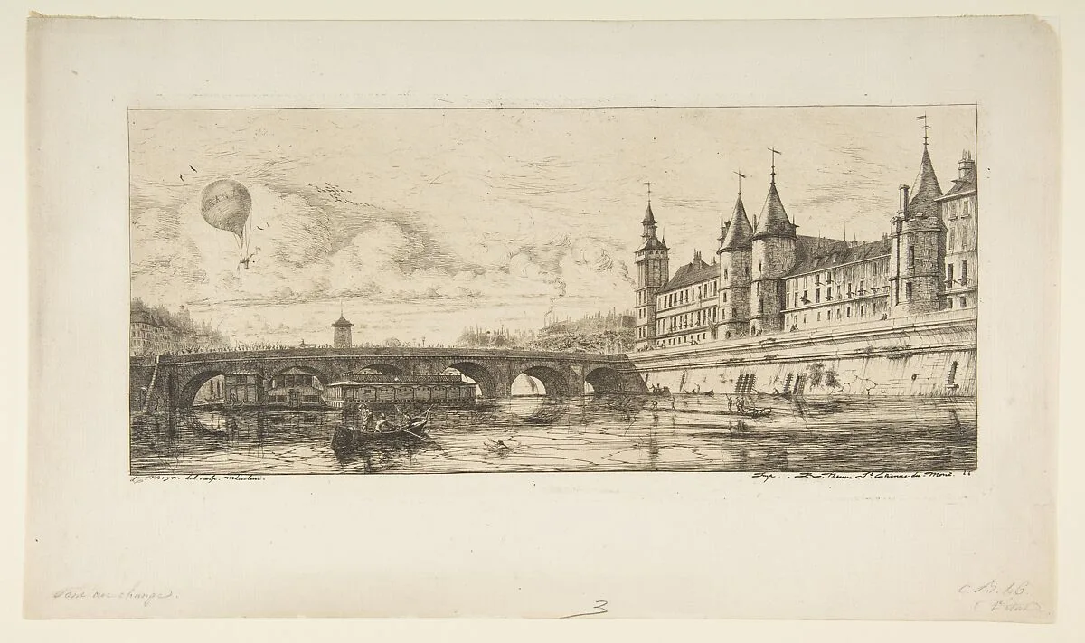 Pont-au-change, Paris — Charles Meryon