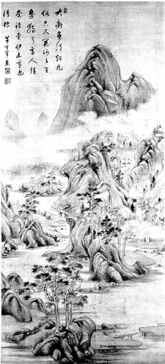 清 山水圖 軸|Landscape