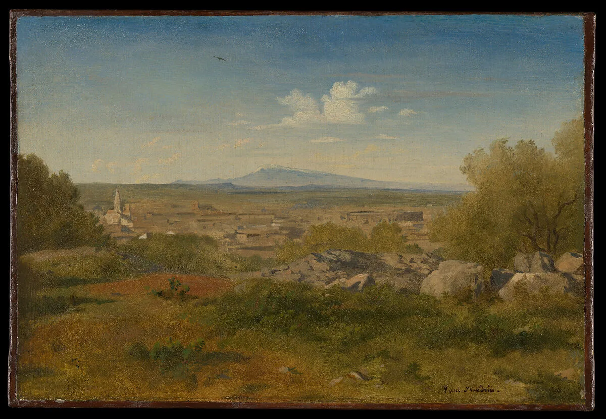 View of Orange with Mont Ventoux — Paul Flandrin