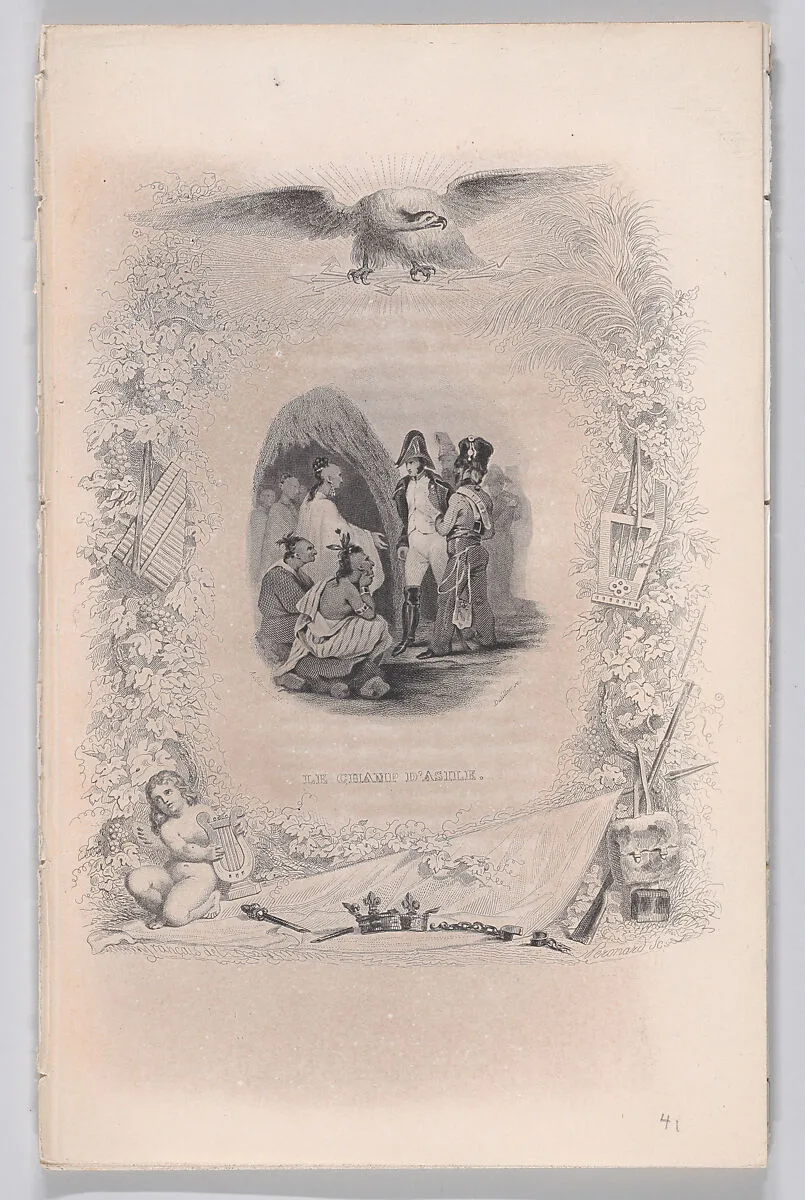 "Le Champ d'Asile" from The Songs of Béranger — Pierre Jean de Béranger|Auguste Dutillois|François-Louis Français|Melchior Péronard|Alfred Johannot|Fournier & Perrotin