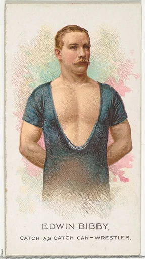 Edwin Bibby, Wrestler, from World's Champions, Series 2 (N29) for Allen & Ginter Cigarettes