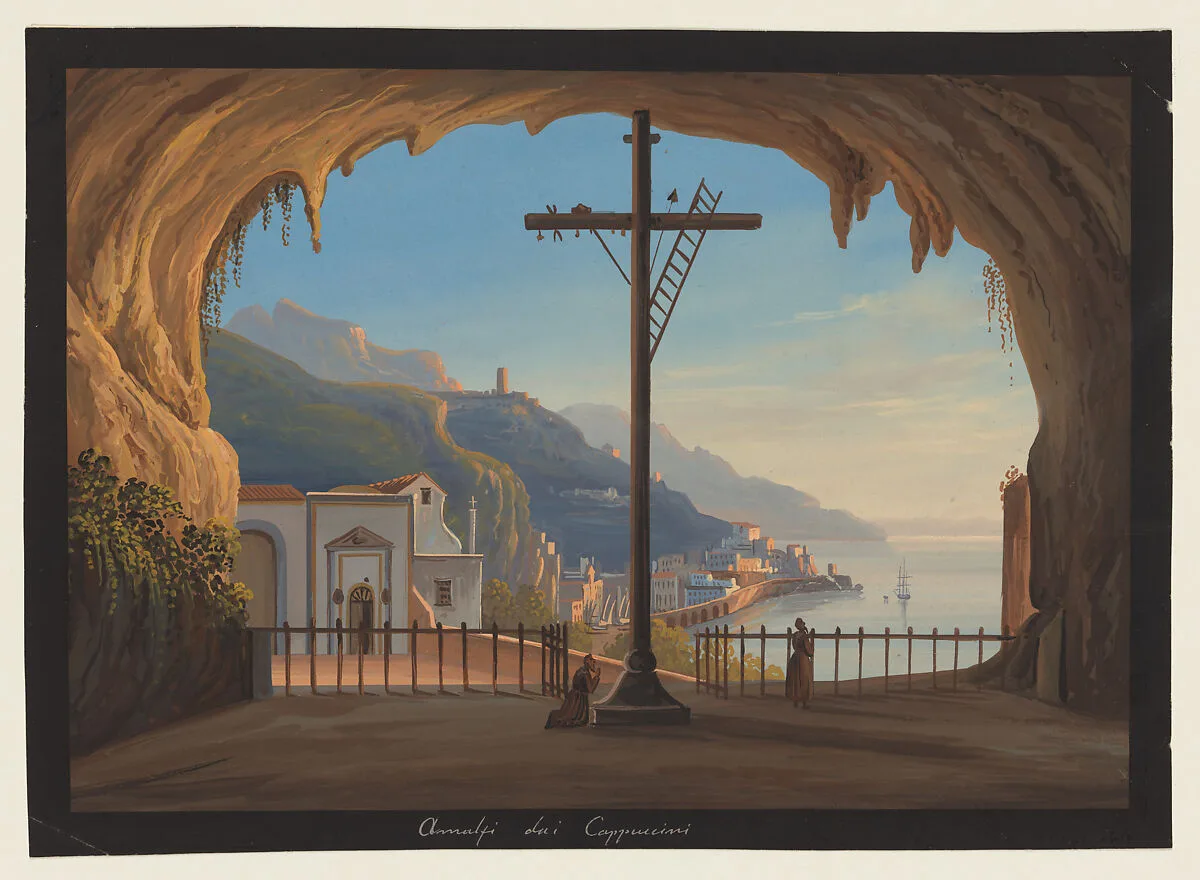 View of Amalfi from the Capuchin Monastery — Unknown