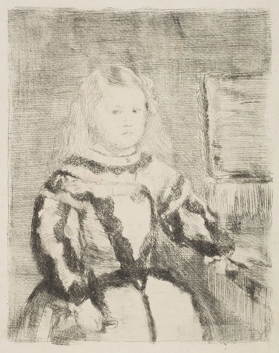 The Infanta Margarita, after Velázquez — Edgar Degas|Velázquez (Diego Rodríguez de Silva y Velázquez)