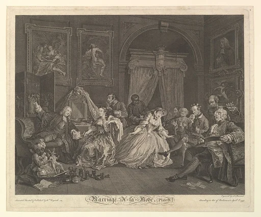 Marriage A-la-Mode, Plate IV