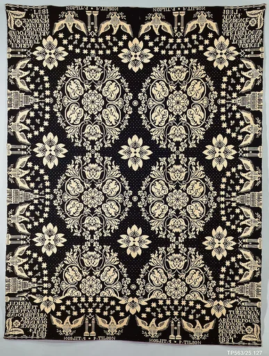 Coverlet, Agriculture & Manufactures pattern