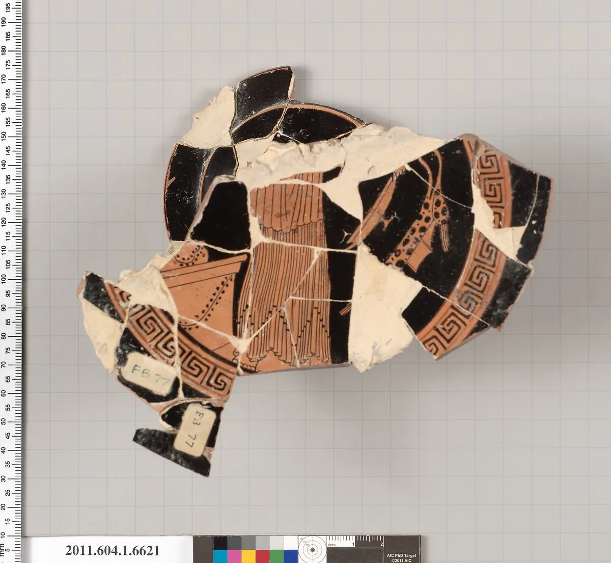 Terracotta fragment of a kylix (drinking cup) — Unknown