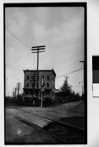 [Bartlett House Hotel, Seen from Across Railroad Tracks, Ghent, New York]