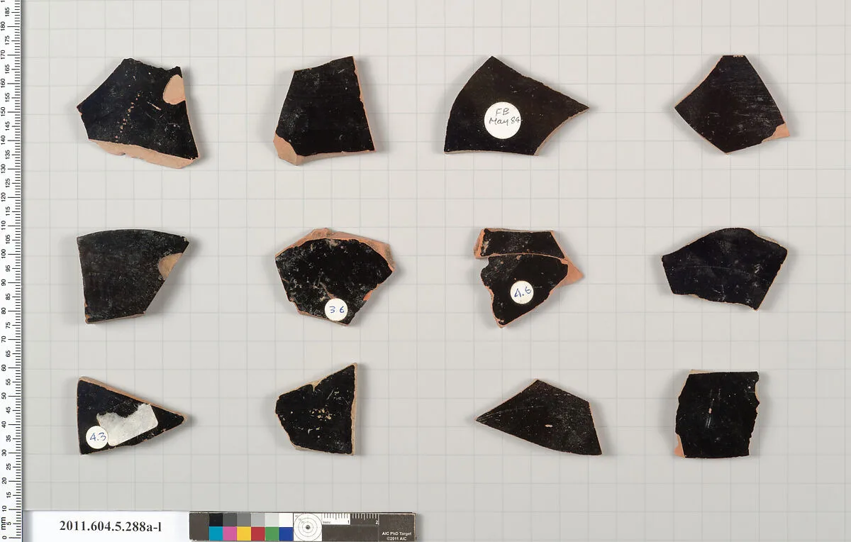 Terracotta fragments of kylikes (drinking cups) — Unknown