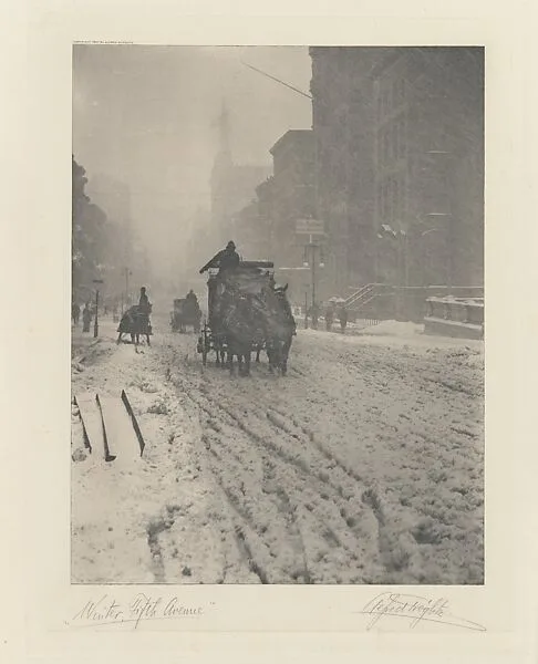 Winter - Fifth Avenue — Alfred Stieglitz