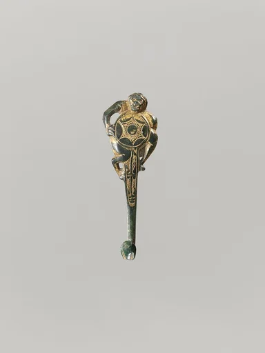六朝 鎏金青銅猴形带鈎|Belt hook in the shape of a monkey