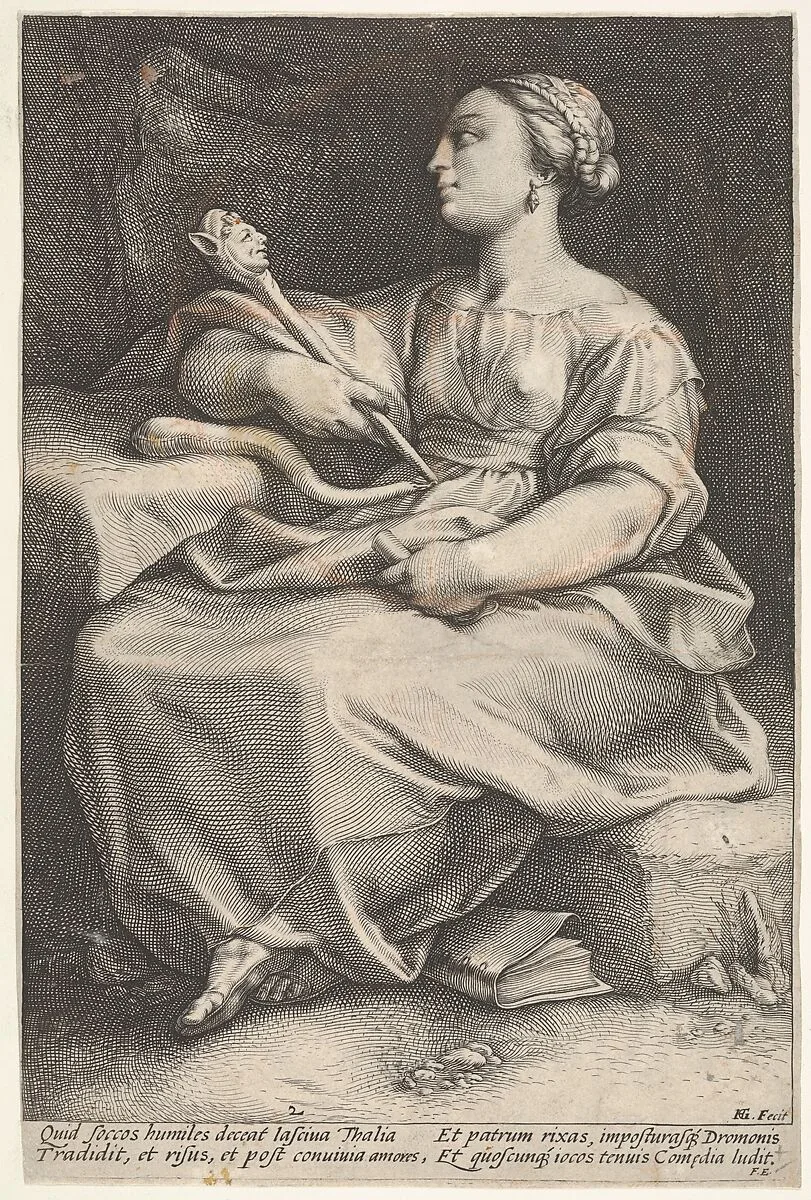 Thalia, the Muse of Comedy — Hendrick Goltzius